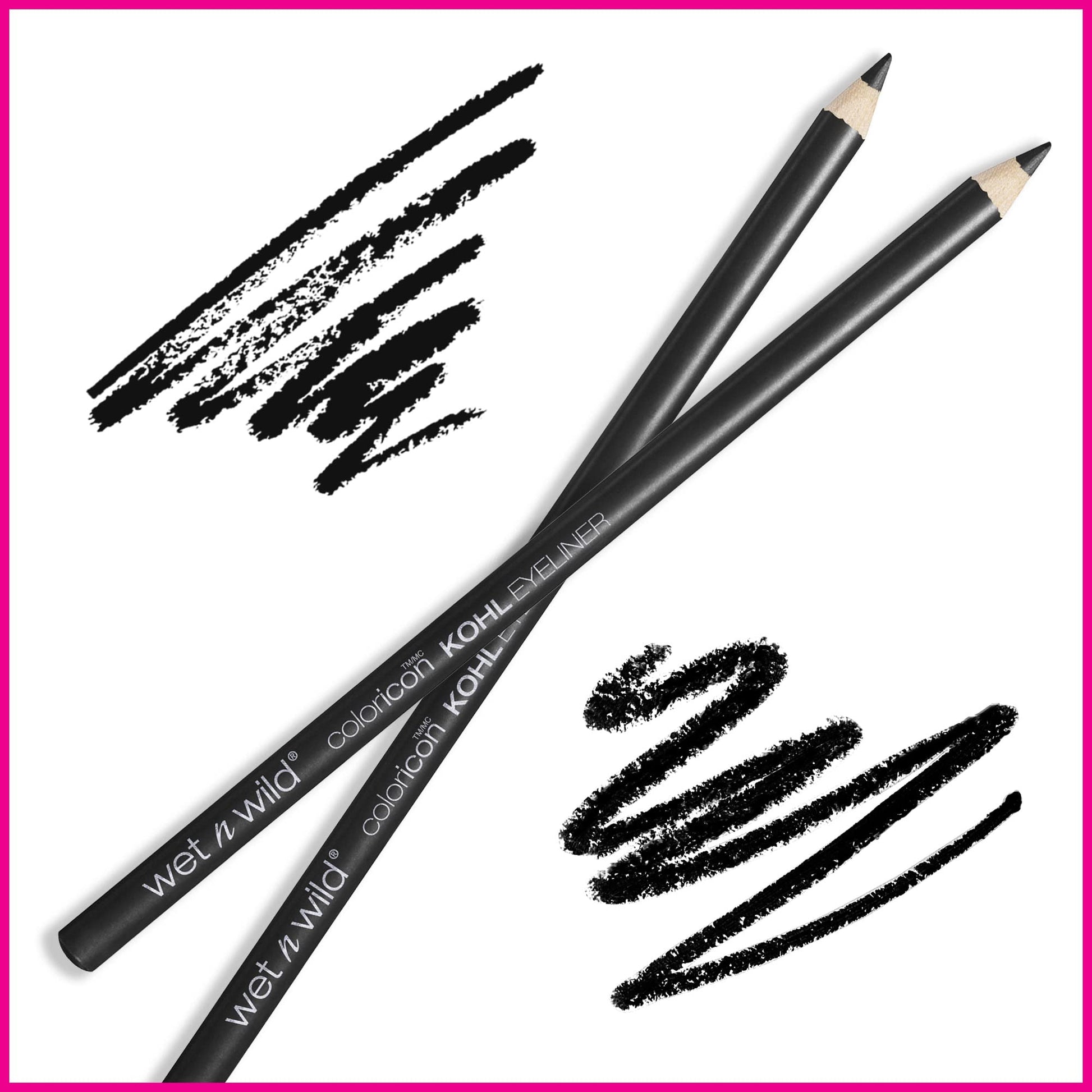 Smudge-resistant texture of Wet N Wild kohl eyeliner