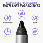 Wonderskin black eyeliner pencil packaging and brand logo