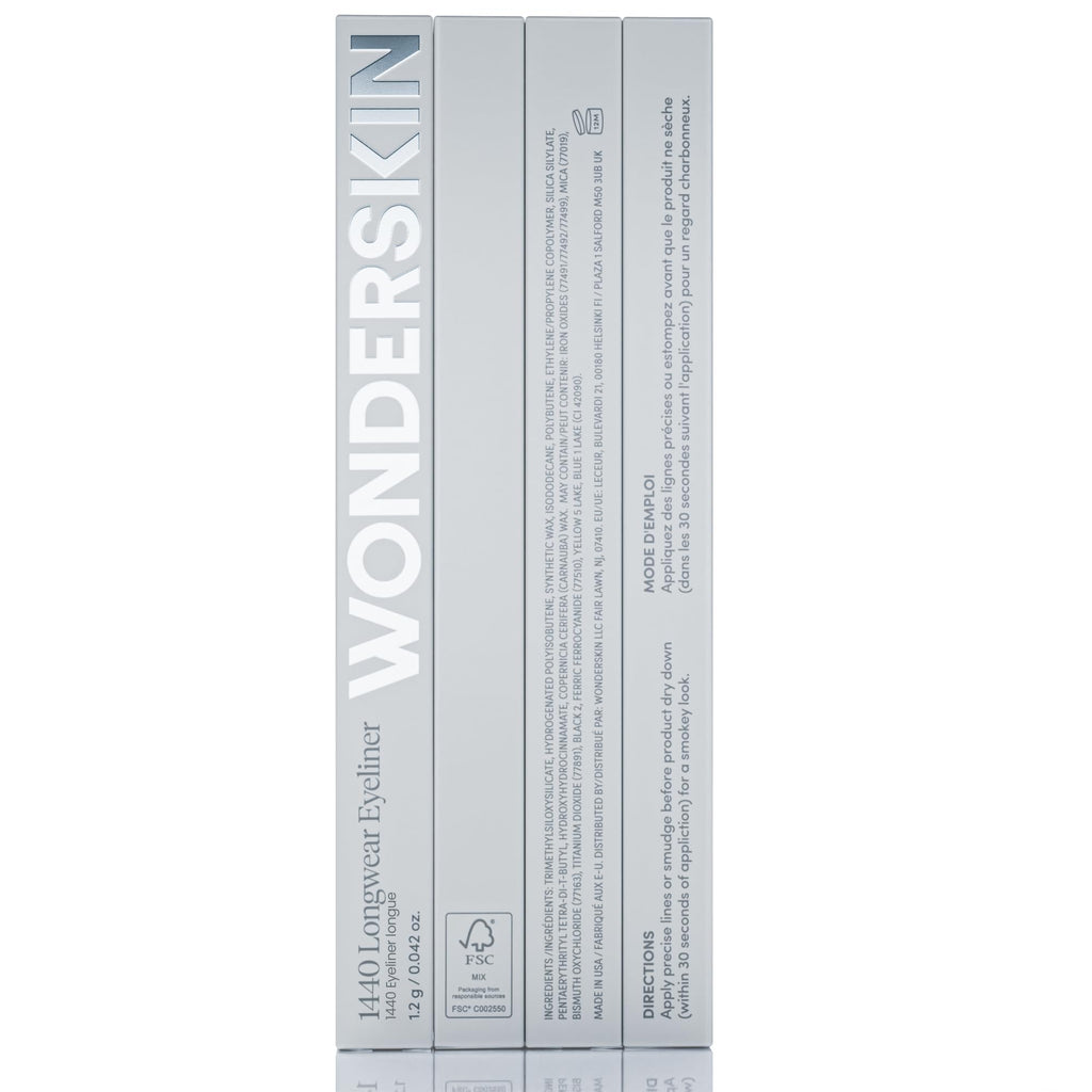 Full angle view of Wonderskin 1440 Longwear Eyeliner Pencil in Liquorice