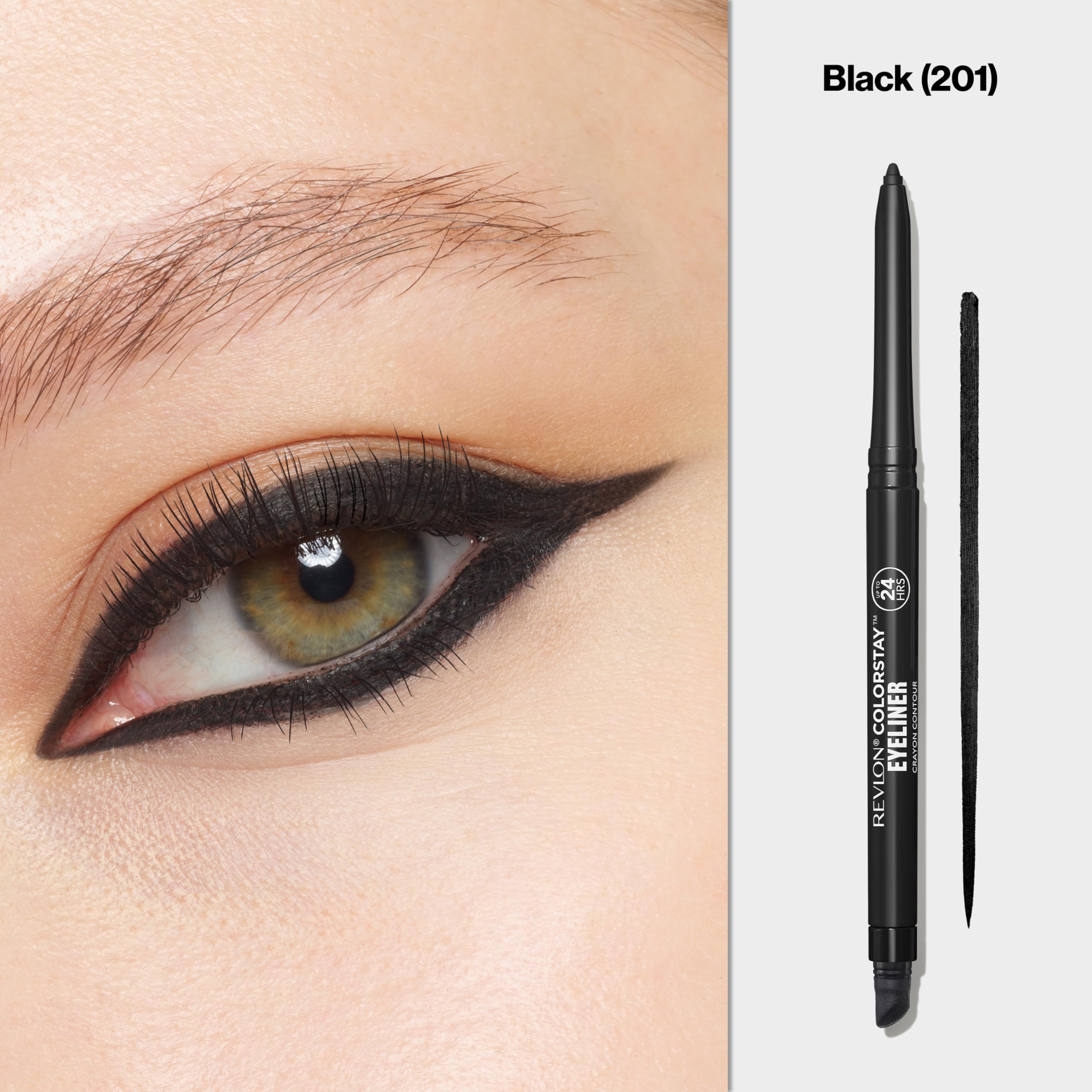 Revlon ColorStay eyeliner pencil with built-in sharpener cap