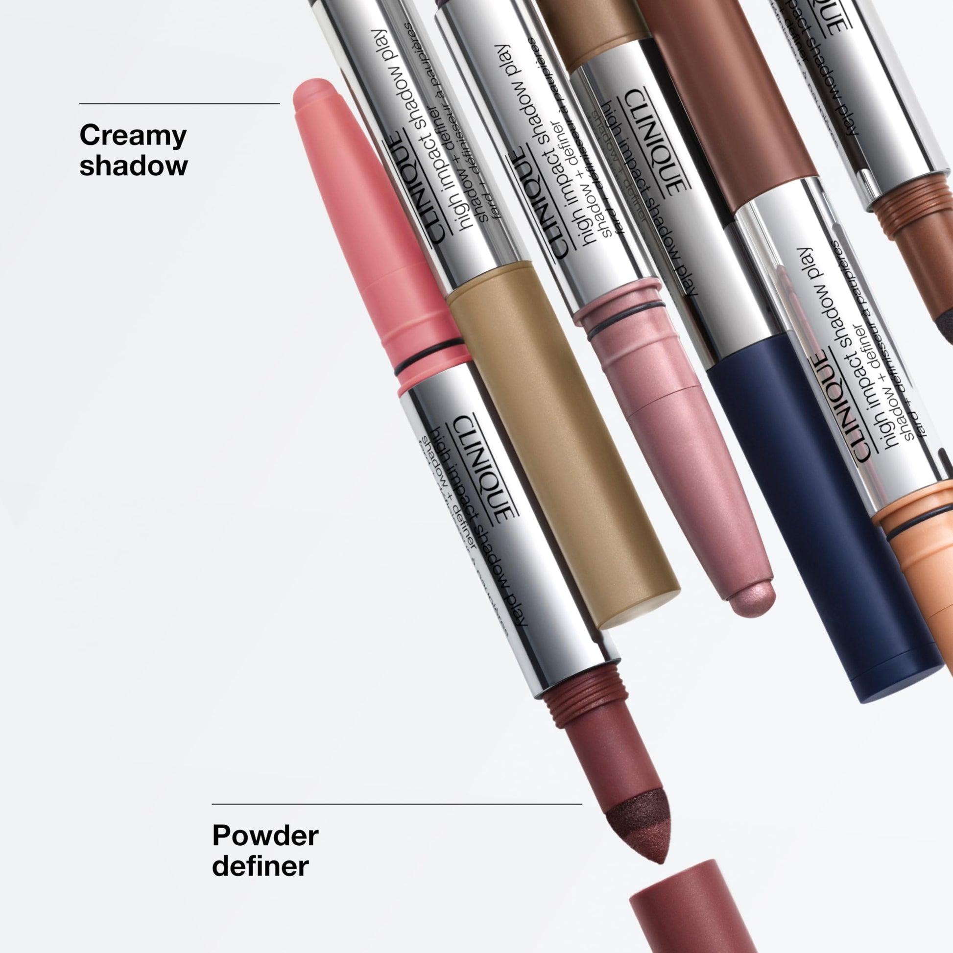 Back of pack details for Clinique High Impact Shadow Play