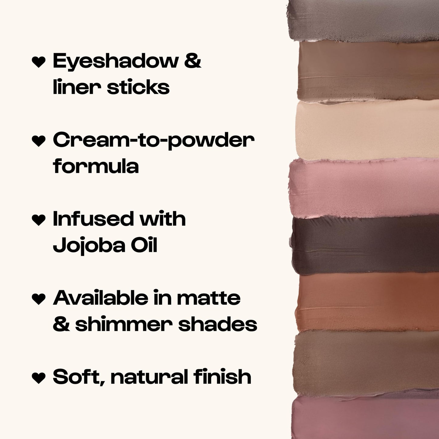 Alleyoop 11th Hour Eyeshadow Stick swatch on skin