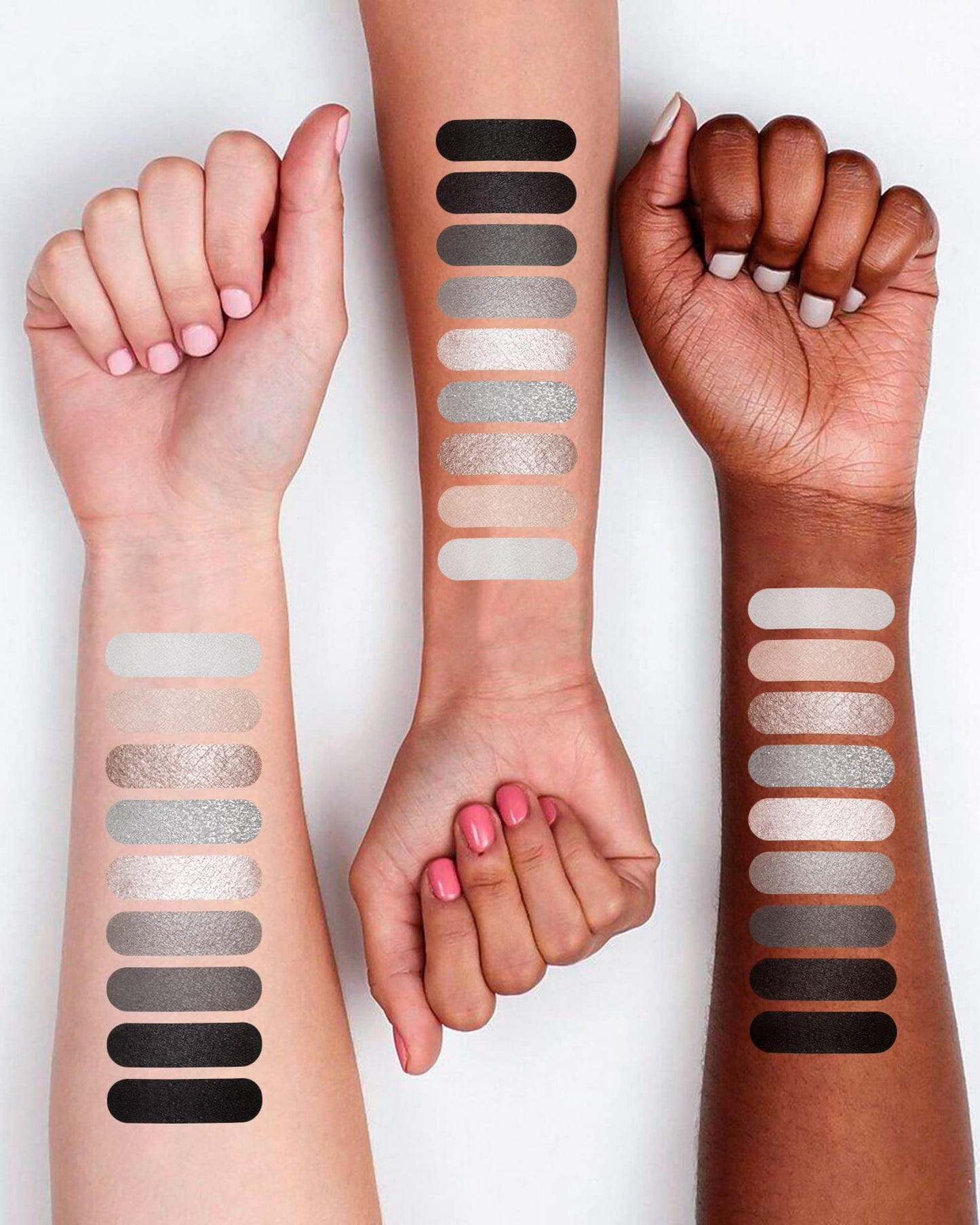 Professional makeup artist using Maki Yika smokey palette