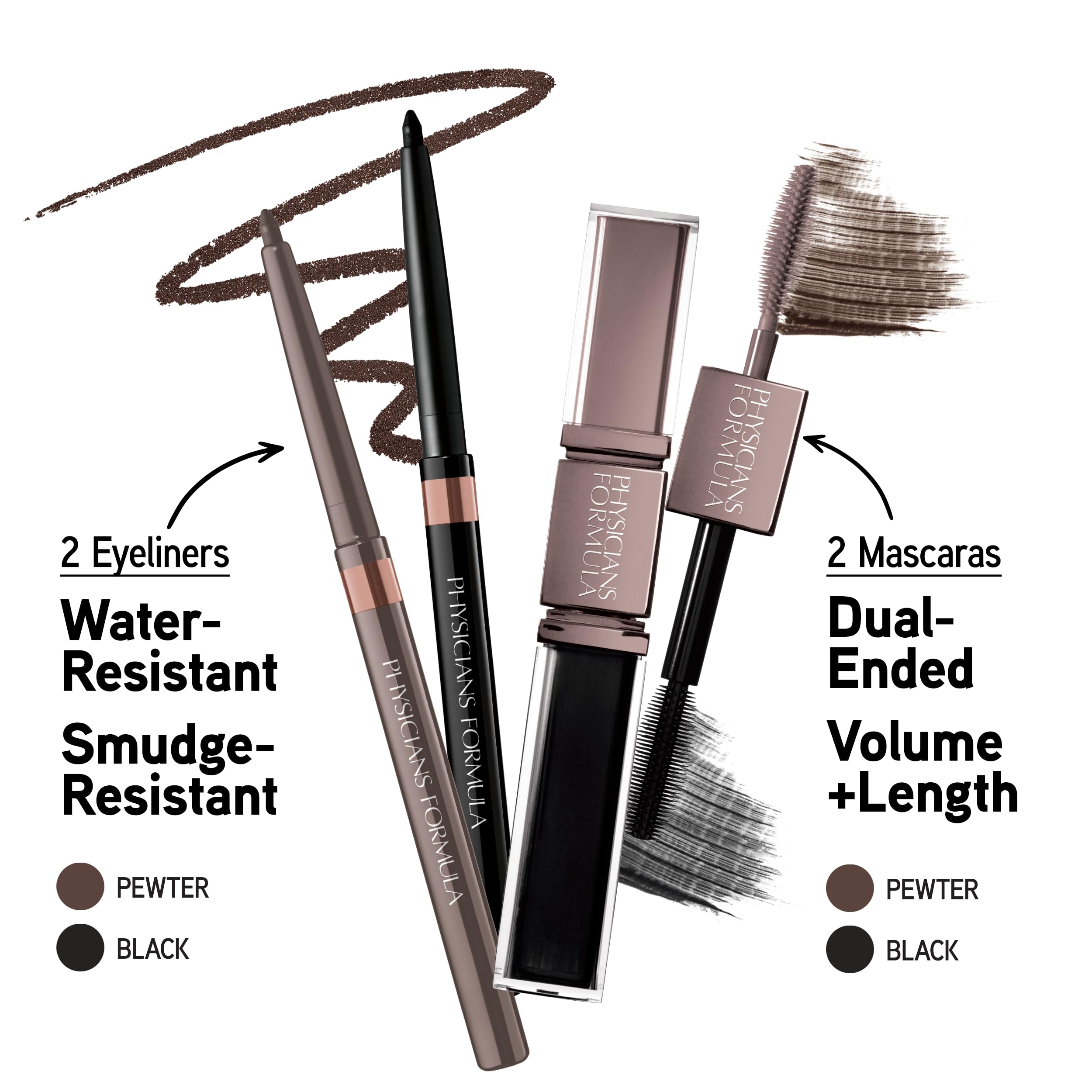 Close up of Physicians Formula eye enhancing kit shades