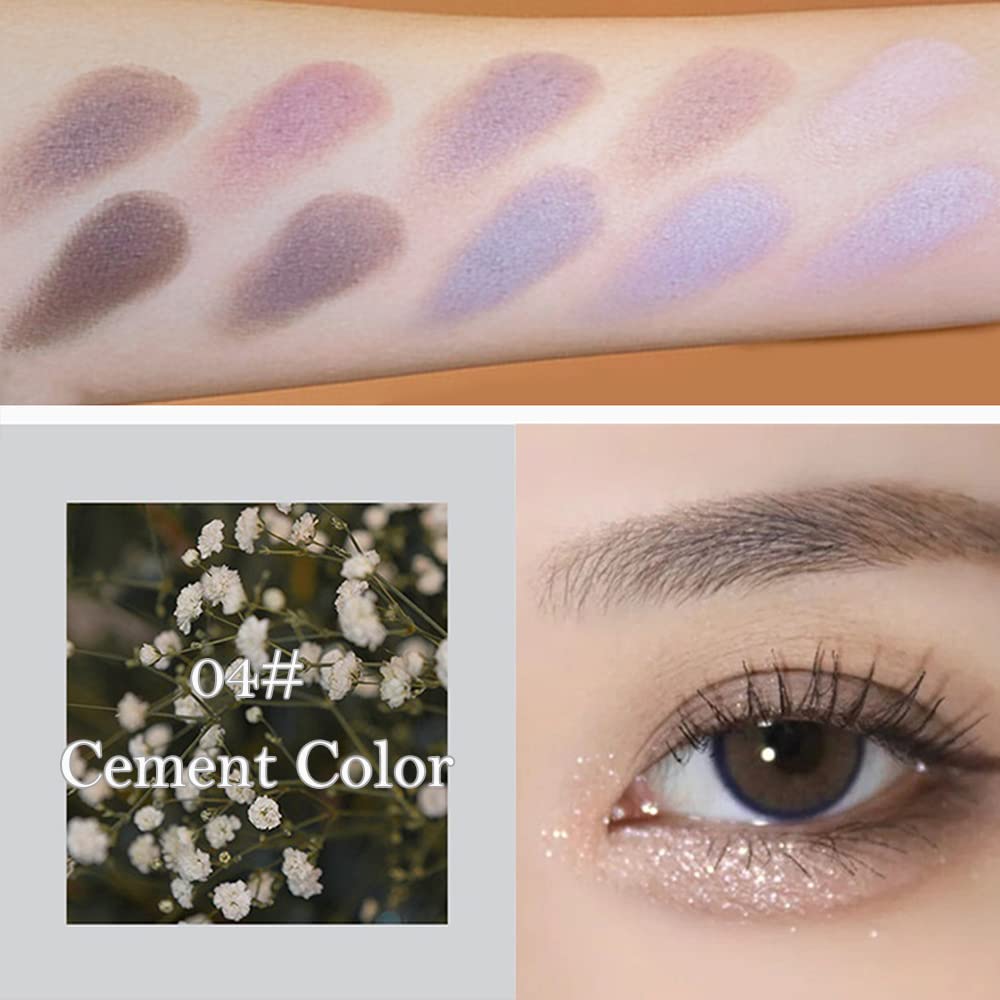 Erinde 10 Colors Matte Eyeshadow Palette open view with neutral grey and taupe shades