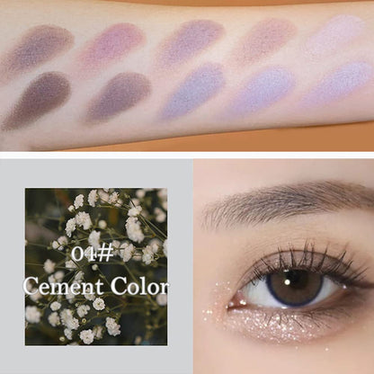 Erinde 10 Colors Matte Eyeshadow Palette open view with neutral grey and taupe shades