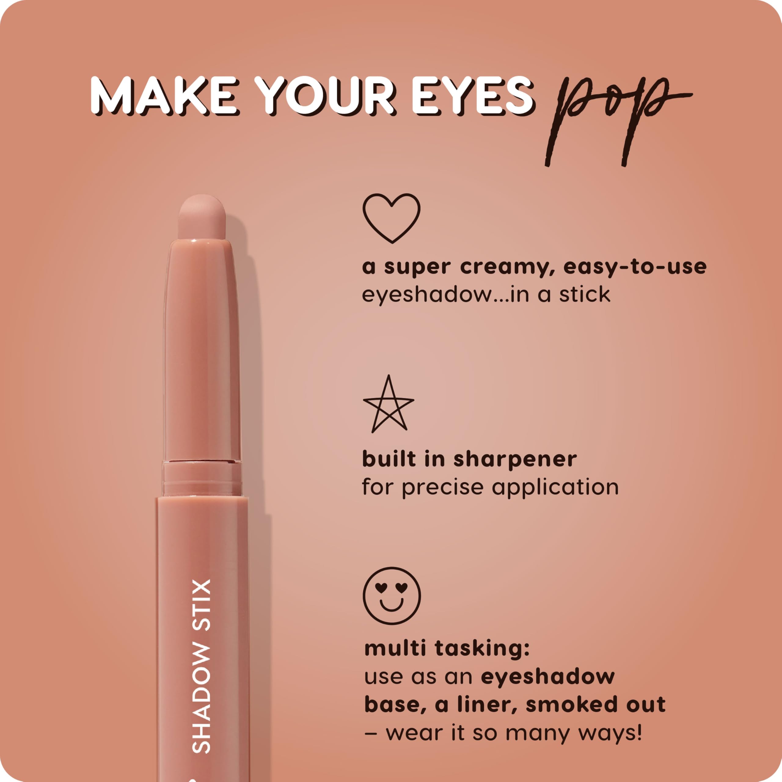 ColourPop Shadow Stix packaging with built-in sharpener visible