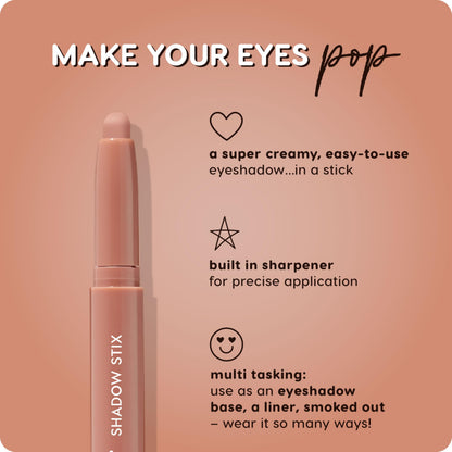 ColourPop Shadow Stix packaging with built-in sharpener visible