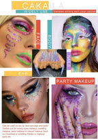 Evpct Cakaila eyeshadow palette back label and ingredients