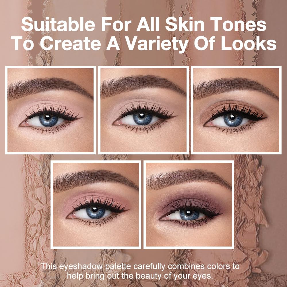 Close up of velvety matte texture in Hxssll eyeshadow palette