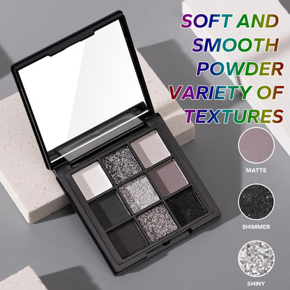 Baisen Diary 9 color palette with integrated mirror