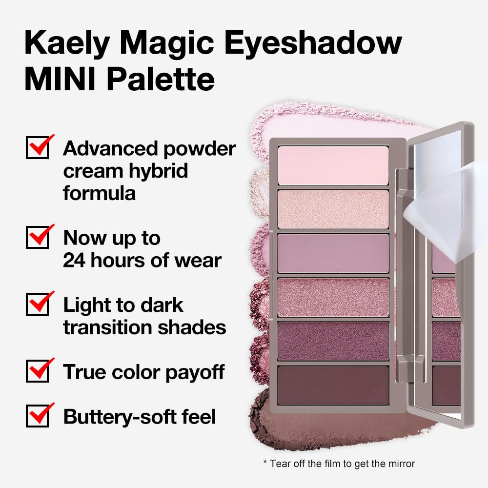 Kaely 6 Colors Eyeshadow Palette travel-friendly compact size