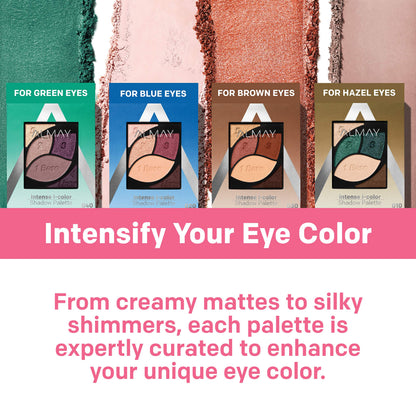 Almay green eyes shadow palette open showing numbered shades