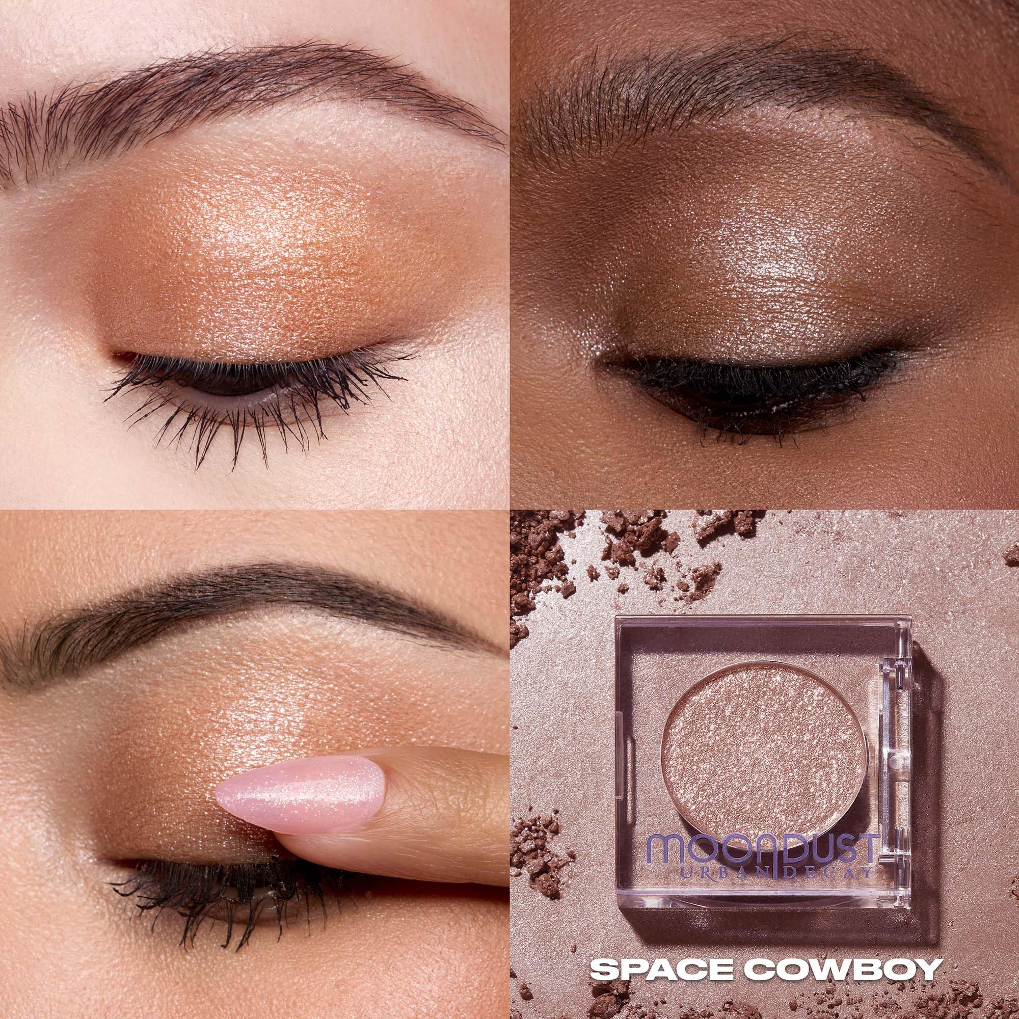 Close up of Urban Decay Space Cowboy glitter texture