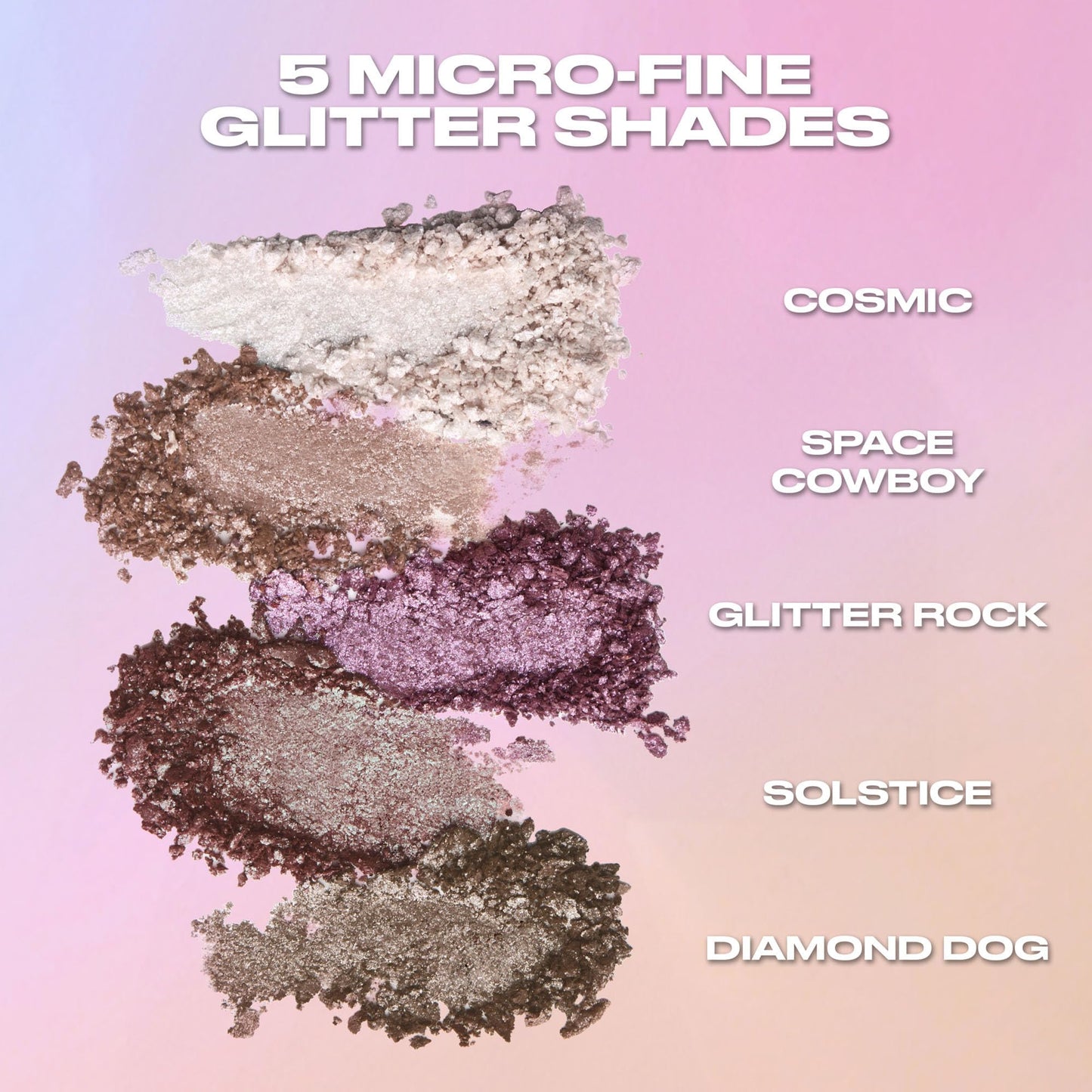 Urban Decay 24/7 Moondust eyeshadow open compact showing glitter pigment