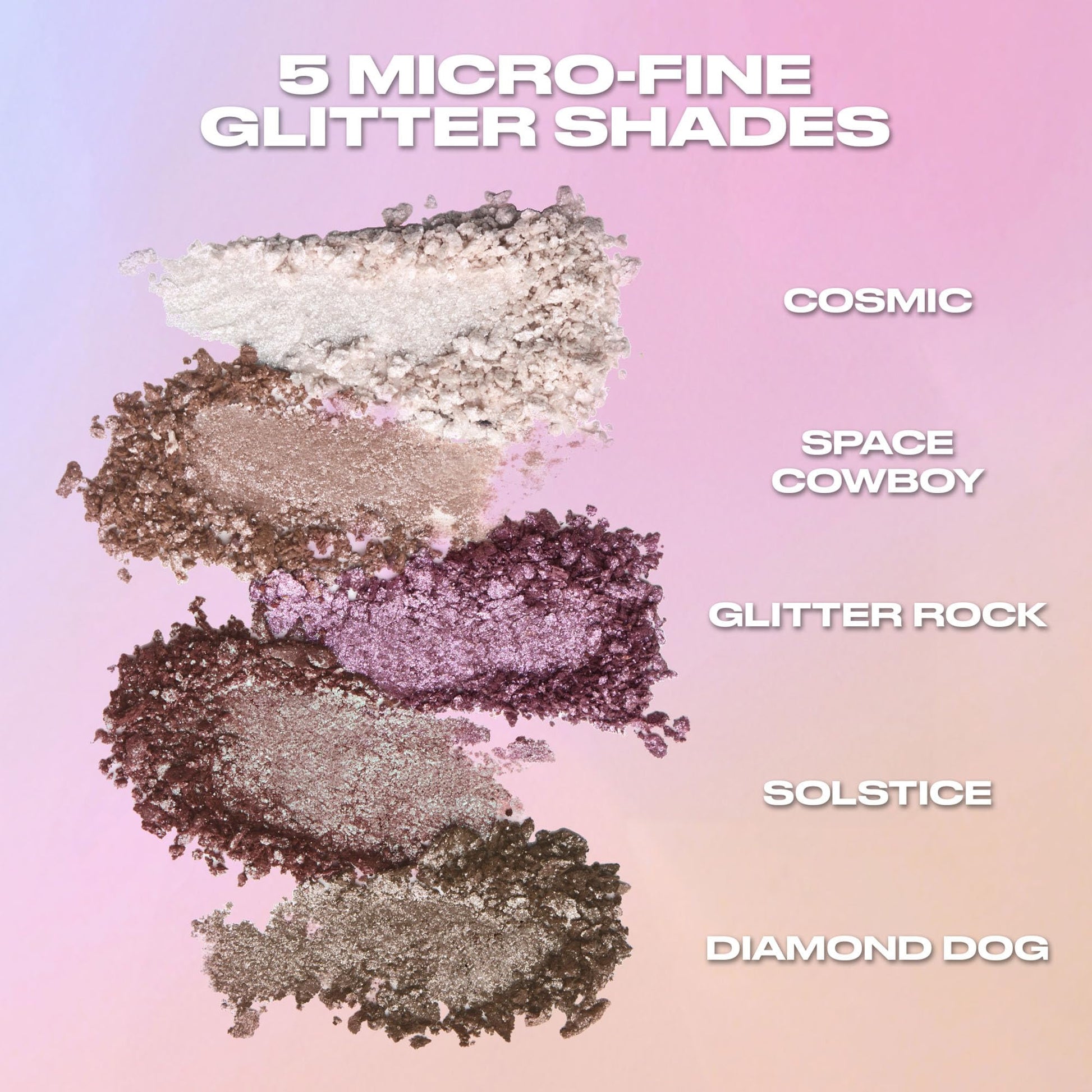 Urban Decay 24/7 Moondust eyeshadow open compact showing glitter pigment