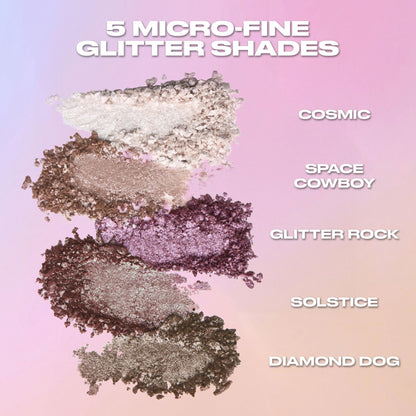 Urban Decay 24/7 Moondust eyeshadow open compact showing glitter pigment