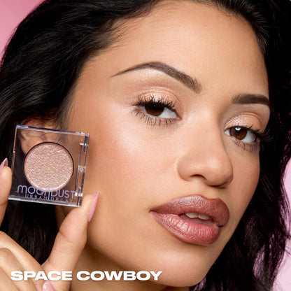 Urban Decay 24/7 Moondust glitter eyeshadow side profile view
