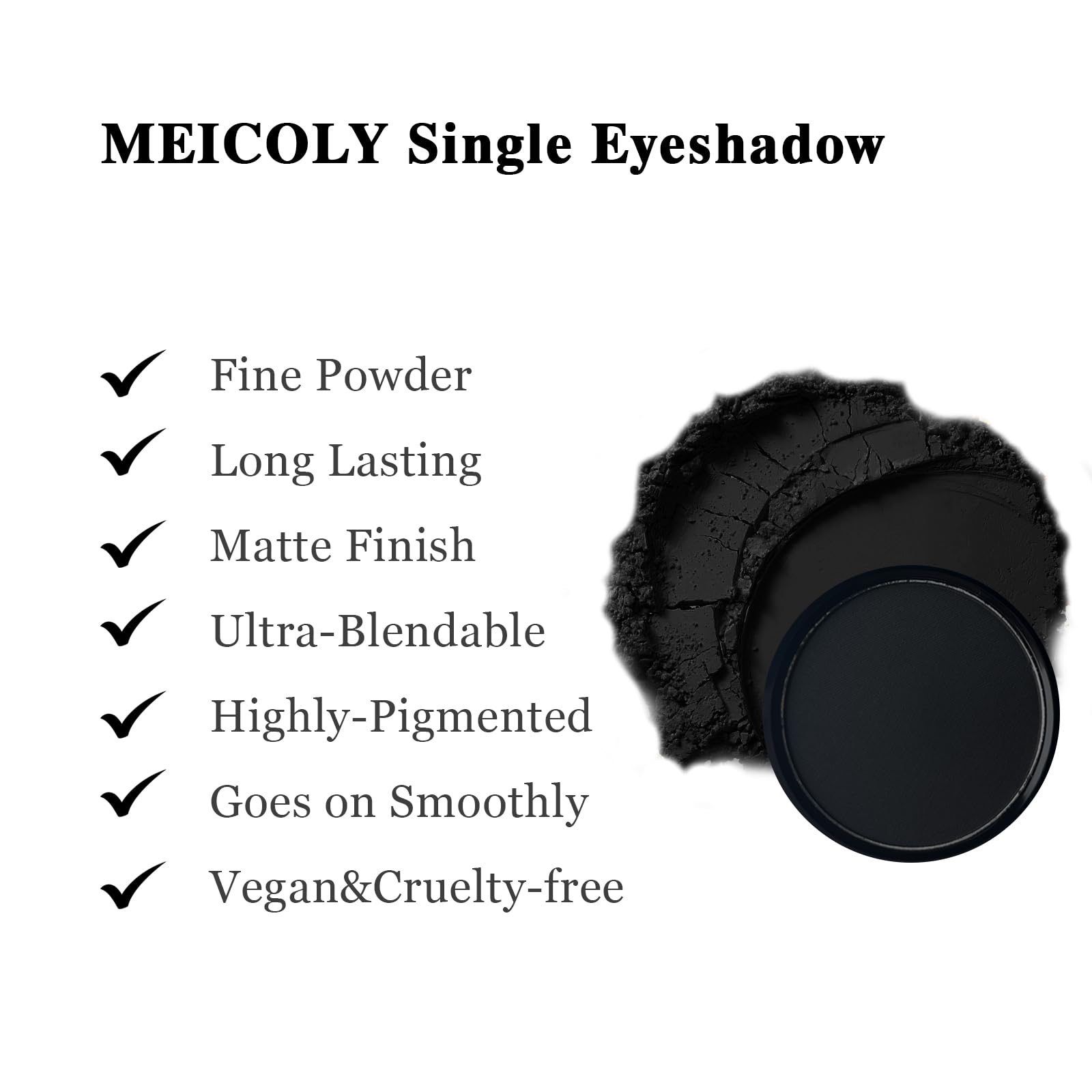 Meicoly makeup compact with included applicator brush