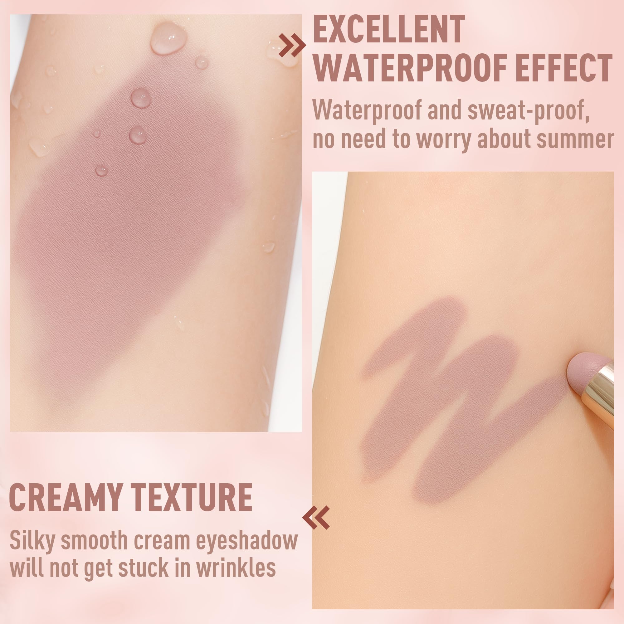 FV eyeshadow stick rose matte with integrated blending sponge