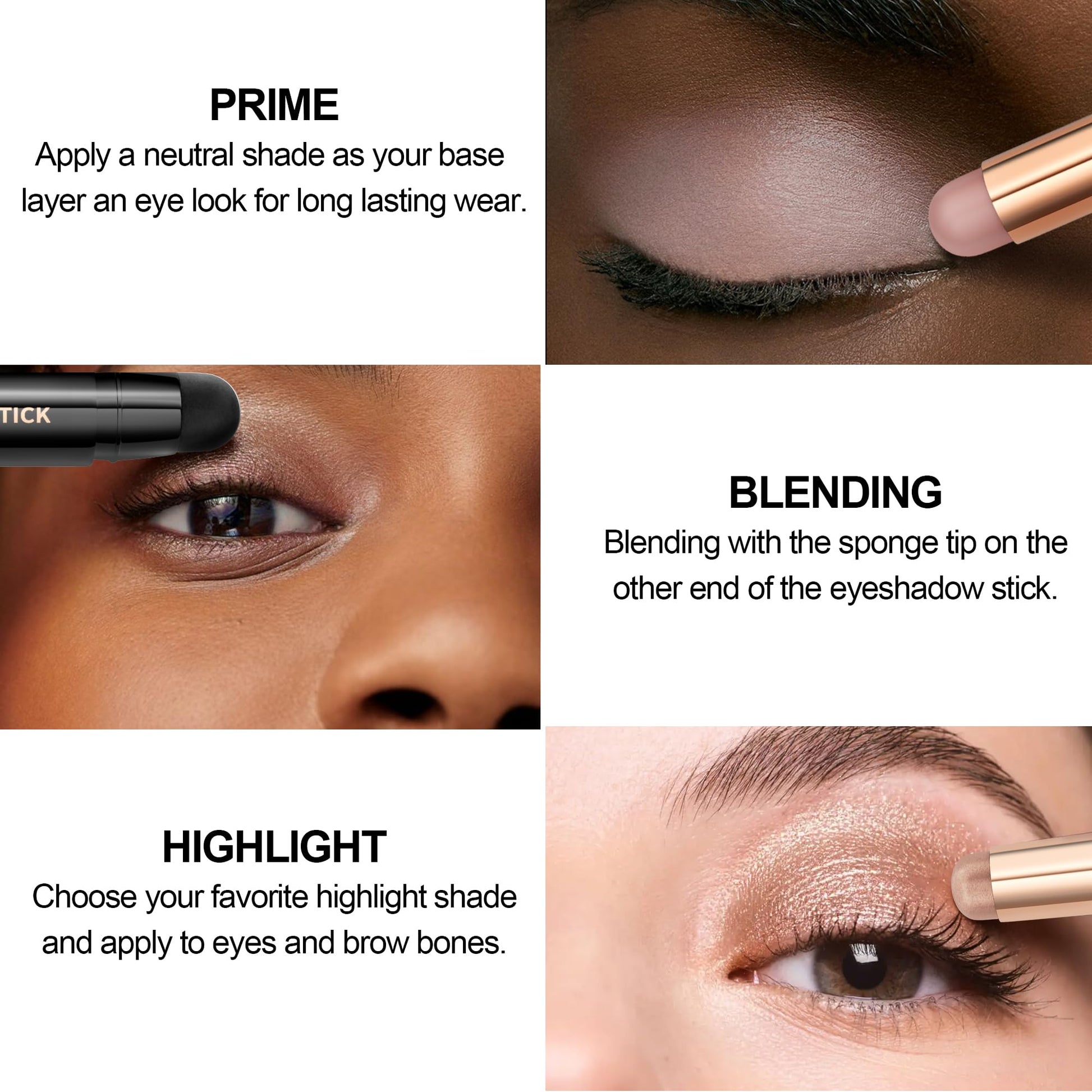 FV makeup stick dual ended design showing brush