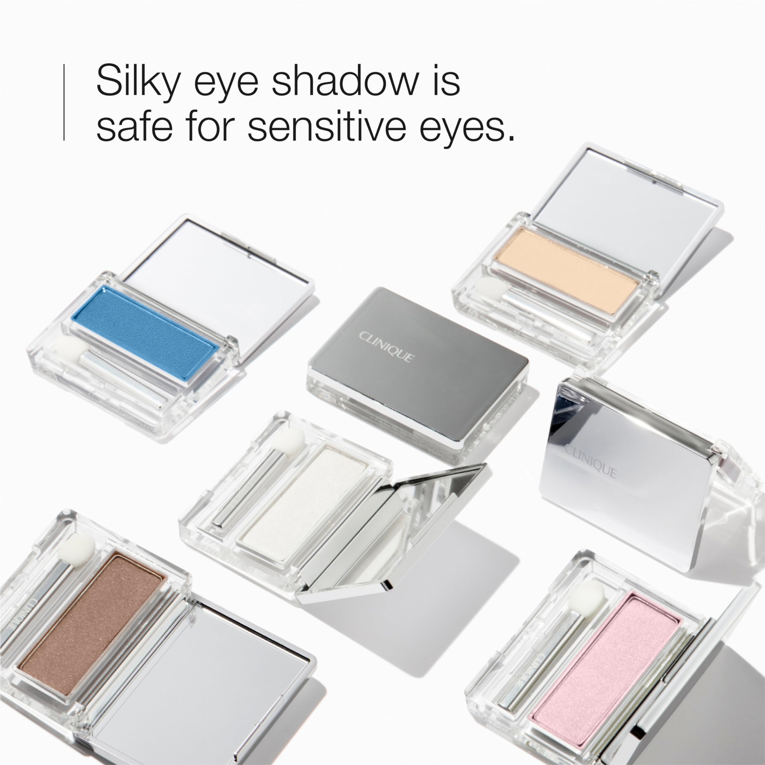 Clinique eye shadow compact with included sponge tip applicator