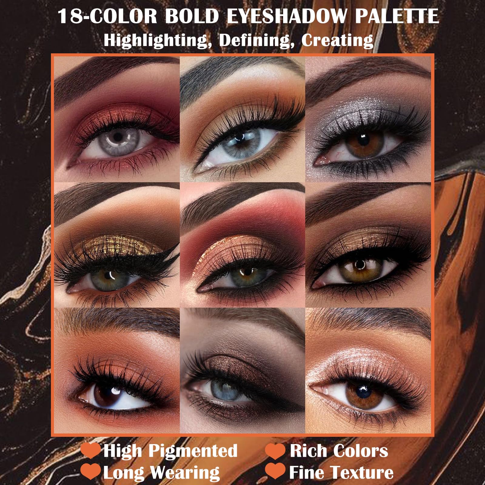 Model applying UCANBE Seductress eyeshadow for a sultry look
