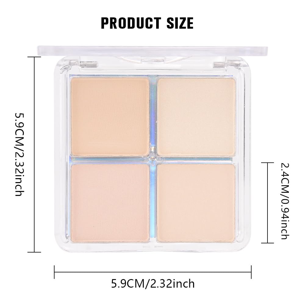 Hhltoh eyeshadow quad packaging for natural makeup look
