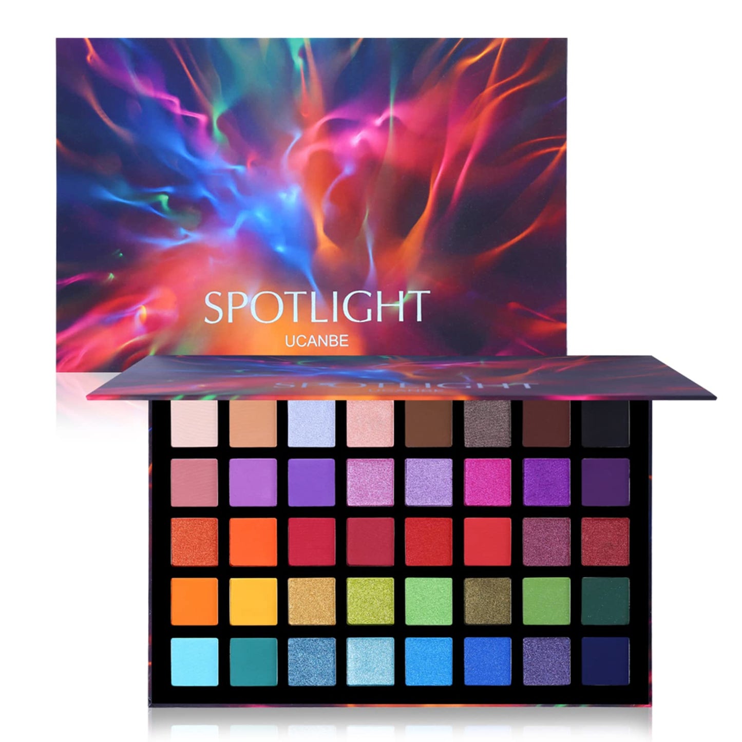 Detailed view of Ucanbe 40 color palette tray