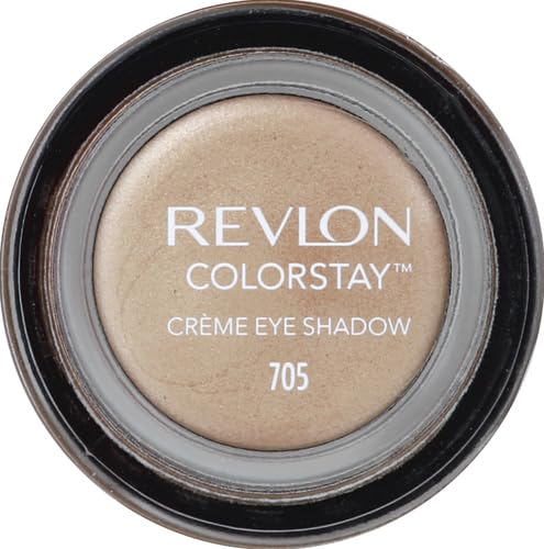 Revlon Creme Brulee eyeshadow open jar with built in brush