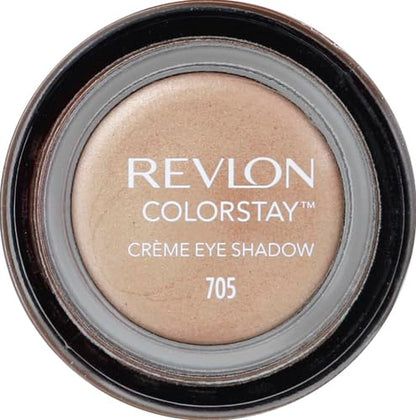 Revlon Creme Brulee eyeshadow open jar with built in brush