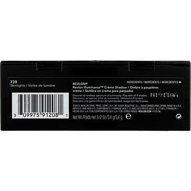 Revlon Illuminance Creme Eyeshadow Palette Skinlights packaging back view