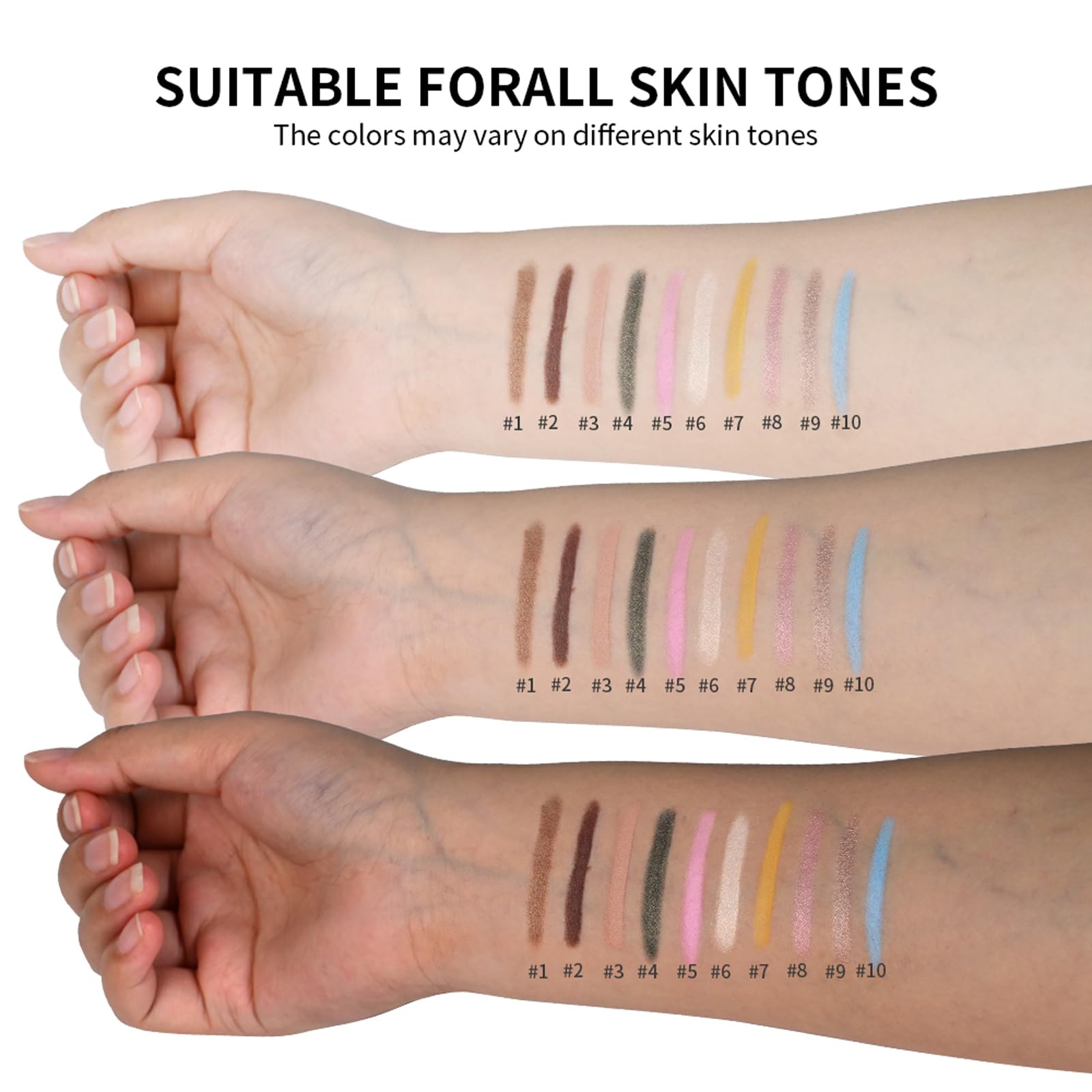Wugbc Nude Eye Shadow Base application on skin