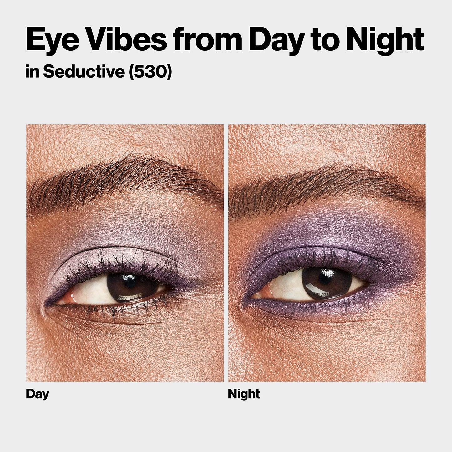 Close up of buttery soft eyeshadow textures in Seductive palette