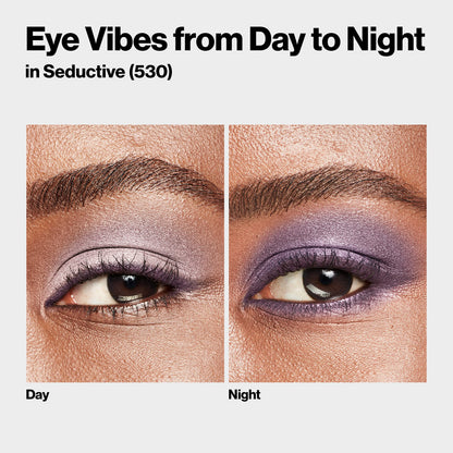 Close up of buttery soft eyeshadow textures in Seductive palette