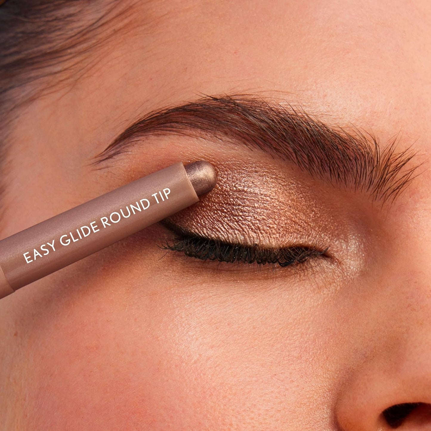 Open view of French Violet shimmer eye crayon