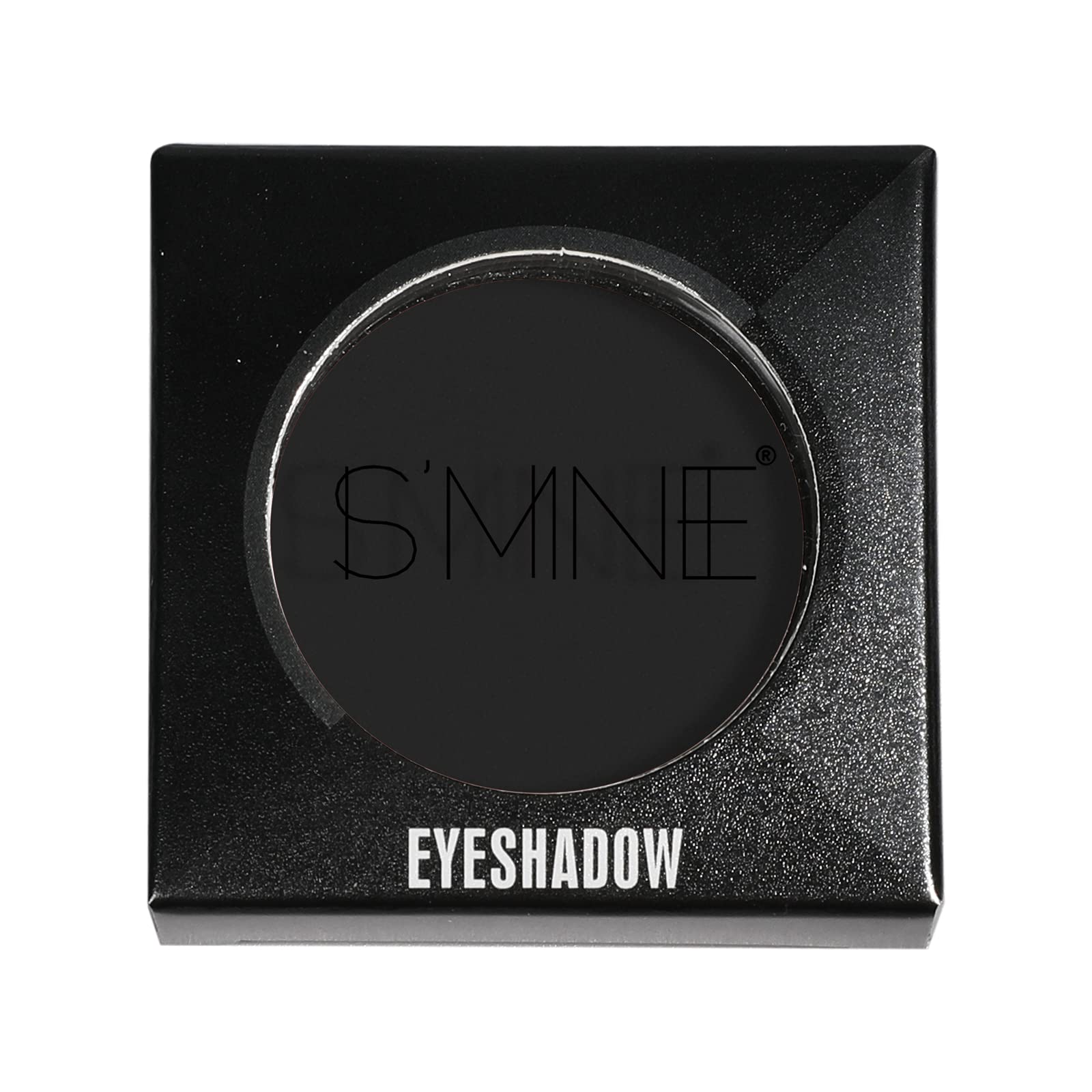 Is'Mine matte black eyeshadow powder texture closeup