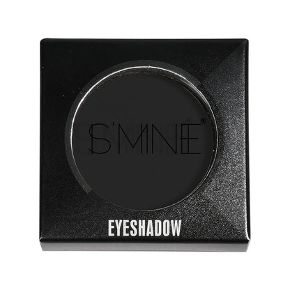Is'Mine matte black eyeshadow powder texture closeup