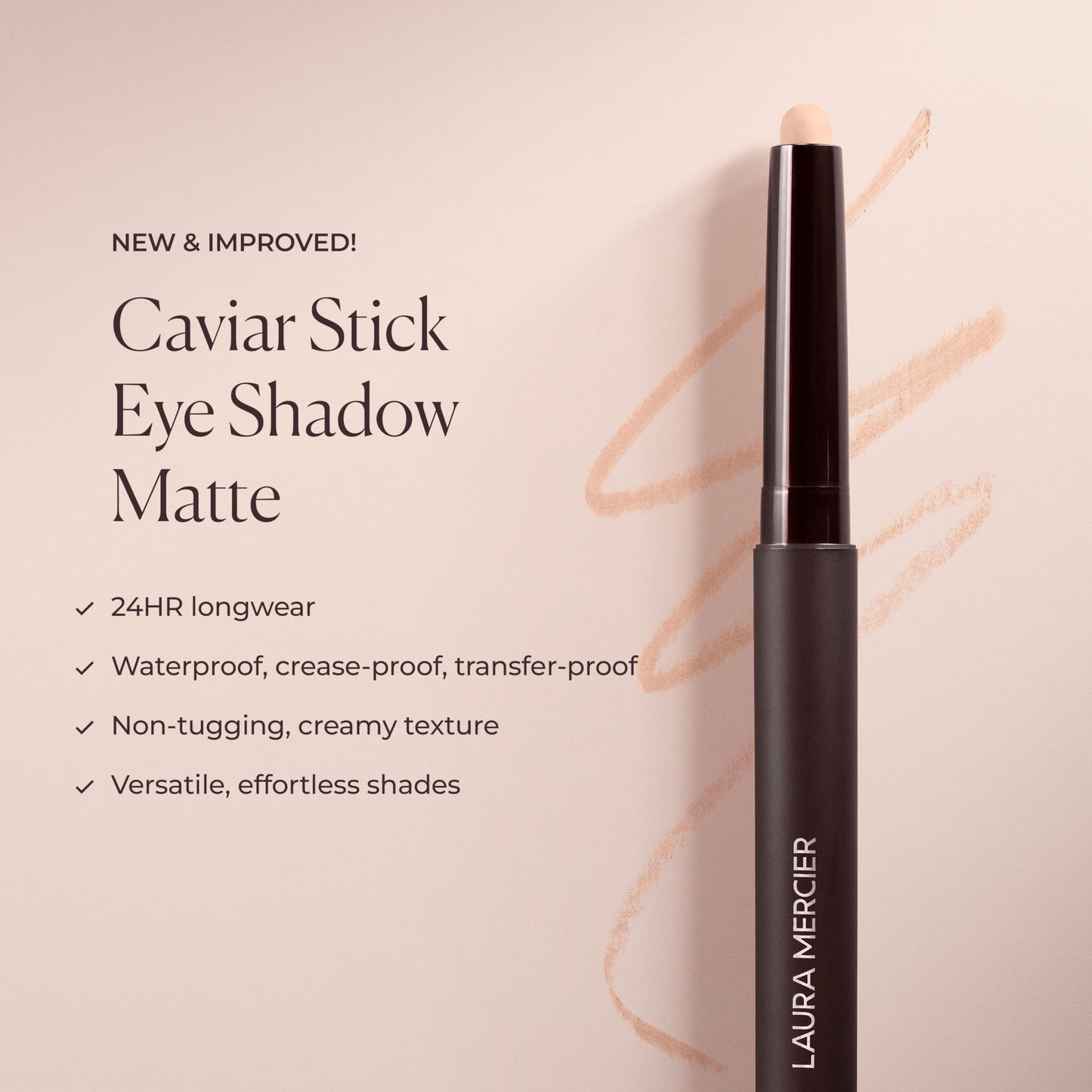 Close up of Laura Mercier Caviar Stick retractable mechanism