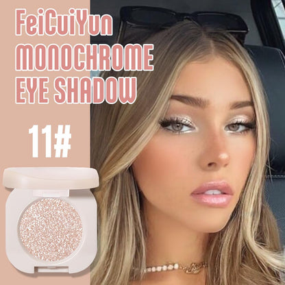 Close up of FeiCuiYun Pearl White Silver shimmer texture
