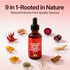 Accio Biduka botanical liquid formula bottle with dropper showcasing authentic USA imported packaging.