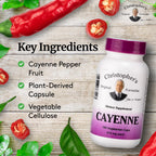Authentic USA imported Christopher's Original Formulas vegetarian cayenne capsules
