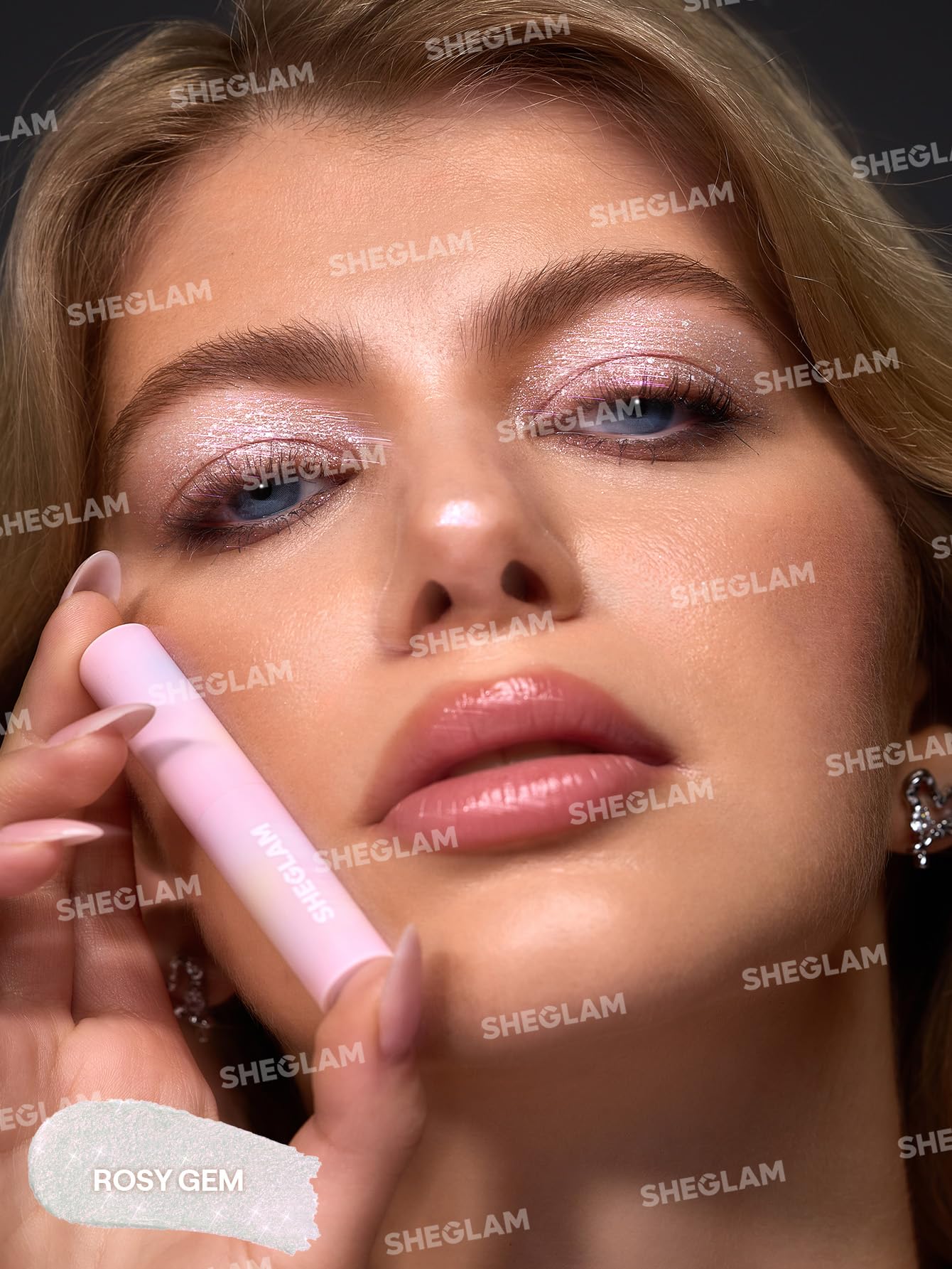 Sheglam Crystal Jelly Glaze Stick packaging details