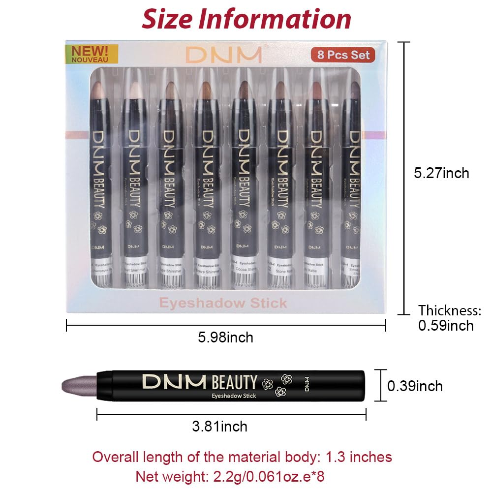 Side view of Evpct makeup crayon stick pencil tips
