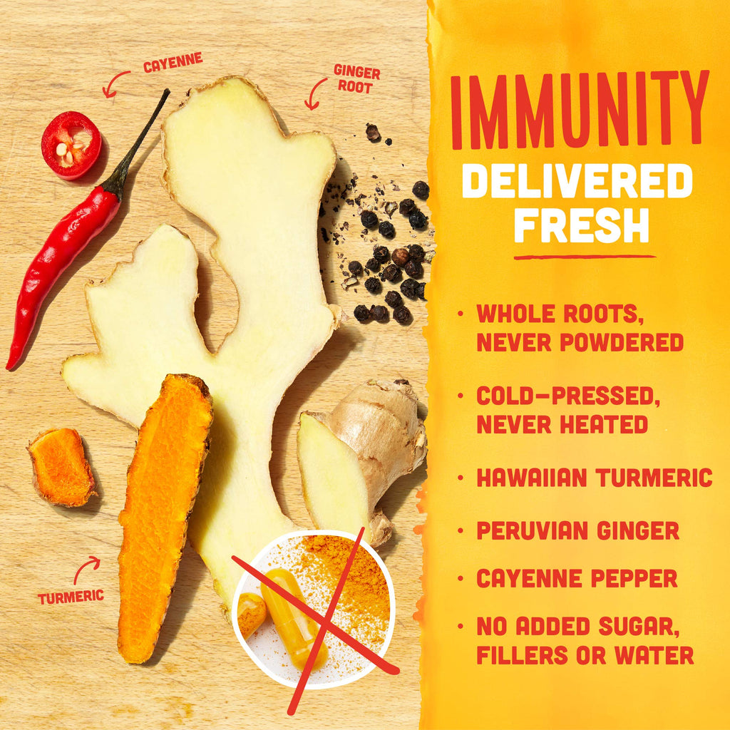 Vive Organic immunity boost cayenne lifestyle setup showing natural juice ingredients