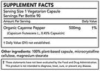 Imported Nature Restore cayenne pepper pills for thermogenic fat burning.