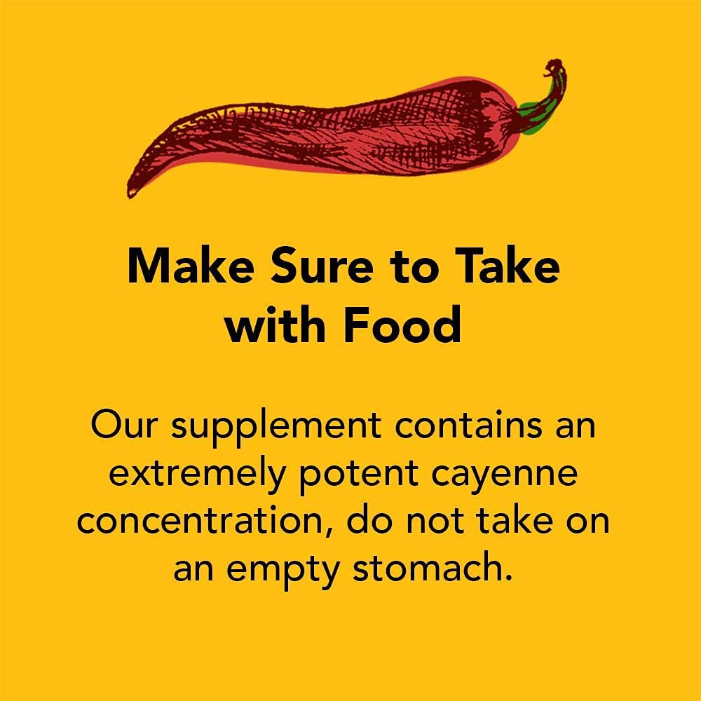 Nature Restore 90 vegetarian capsules standardized cayenne extract supplement.