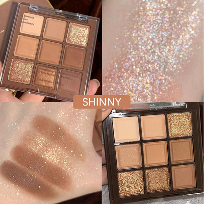 Swatches of Cakaila neutral nude eyeshadow palette