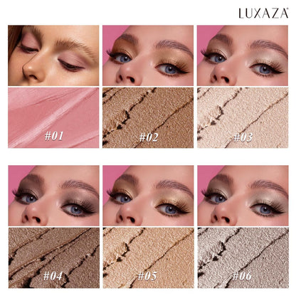 Luxaza eyeshadow stick showing cream formula texture