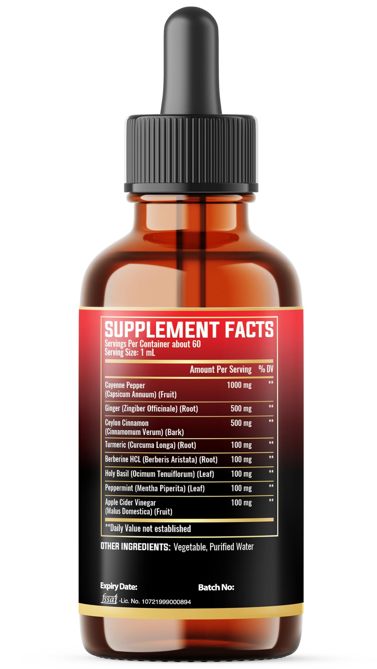 Authentic MILIVOL cayenne pepper botanical blend nutritional supplement bottle